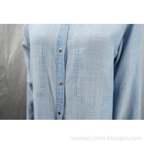 Langarmes Ladies Jeanshemd